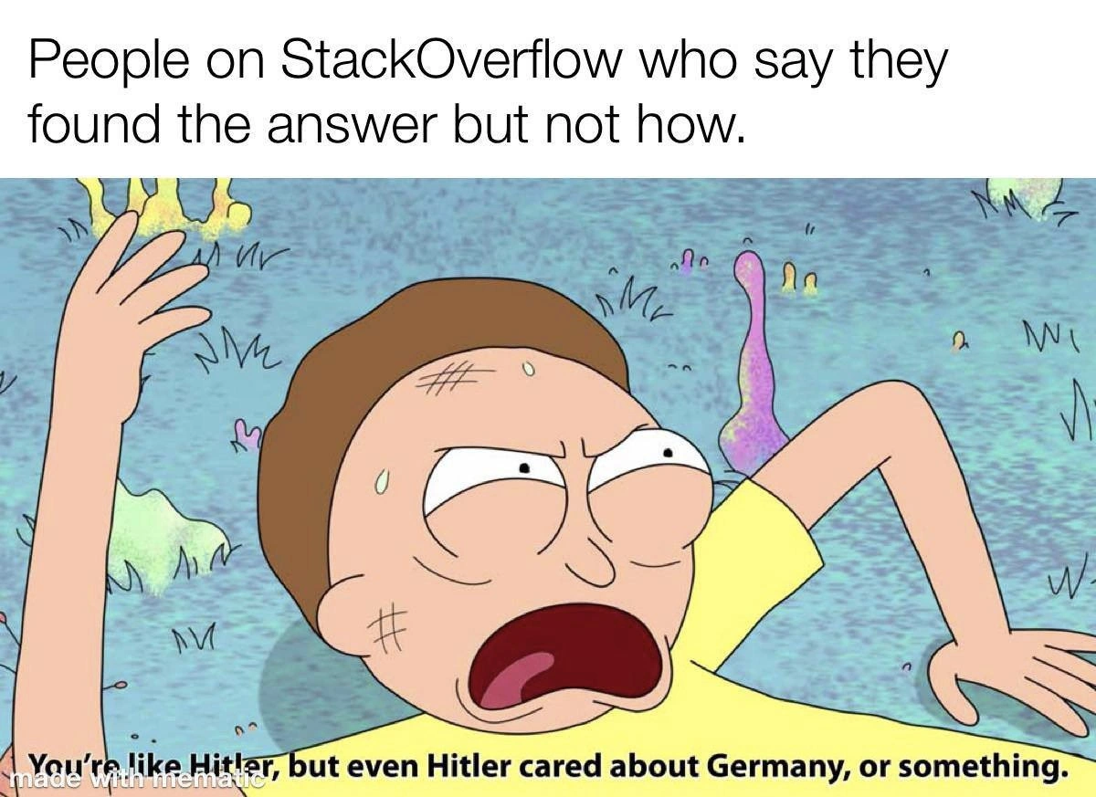 When a StackOverflow OP says “fixed it” but never shares the fix