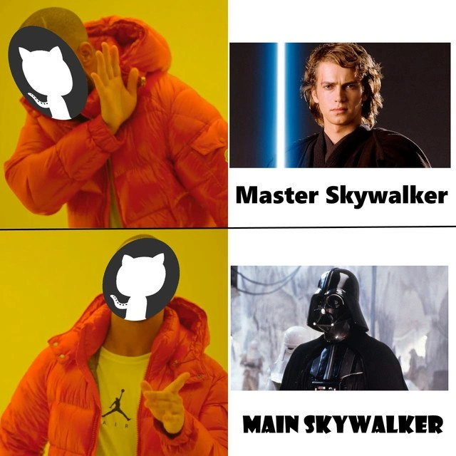 GitHub's Skywalker Saga: From Master to Main