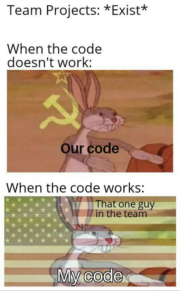 That teammate who owns success but shares failure in every team project