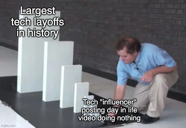 The Domino Effect: From Tech Influencer Vlogs to Mass Layoffs
