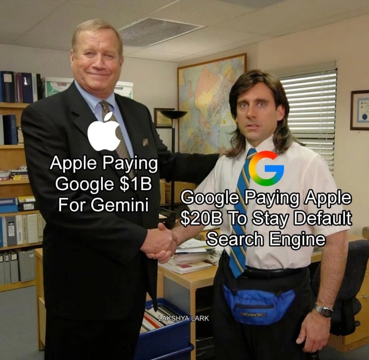 Apple Pays Google $1B for Gemini While Google Pays Apple $20B to Stay Default Search
