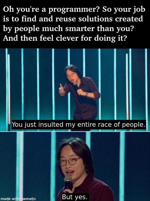 Programmers Reuse Solutions from Smarter People and Feel Clever