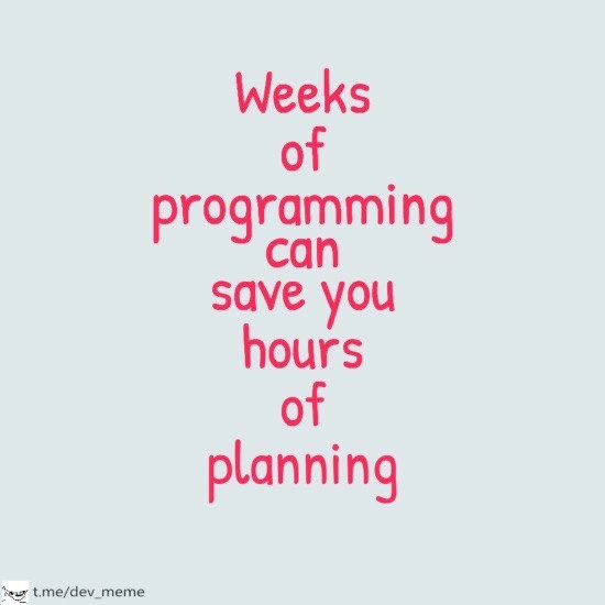 The Irony of Unplanned Programming