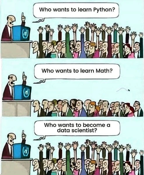 The Data Science hype train skips the math station