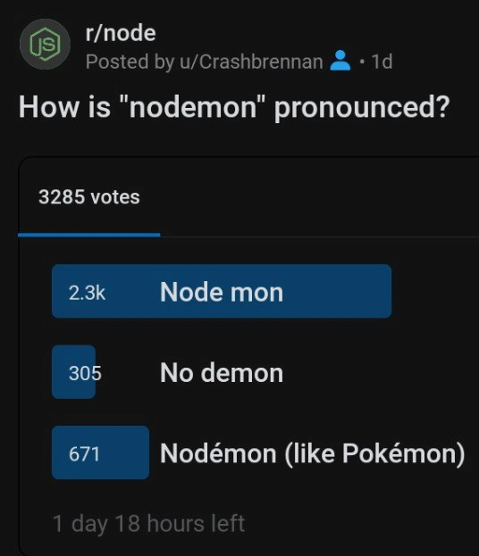 The Great 'nodemon' Pronunciation Debate