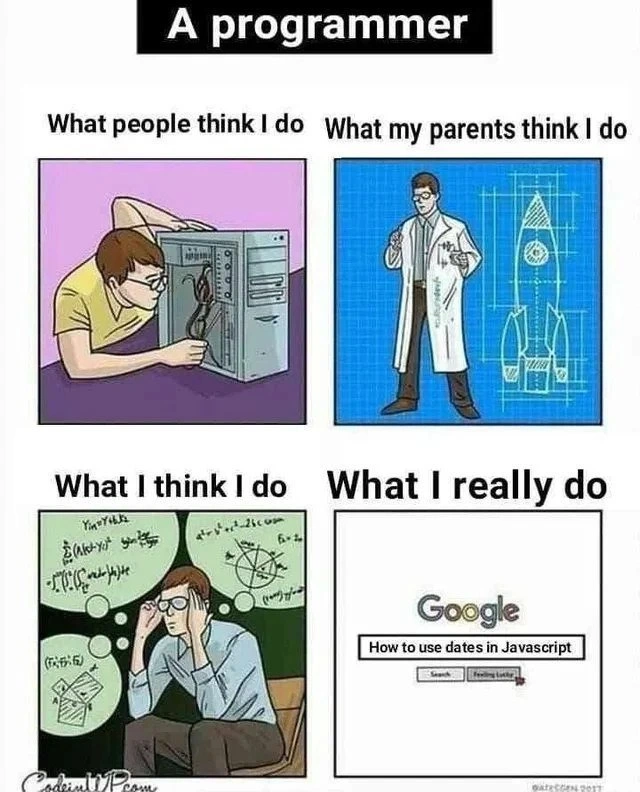 A Programmer's Life: Perception vs. Reality