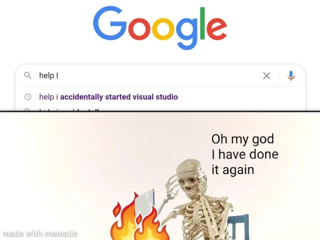 The fiery consequences of accidentally opening Visual Studio