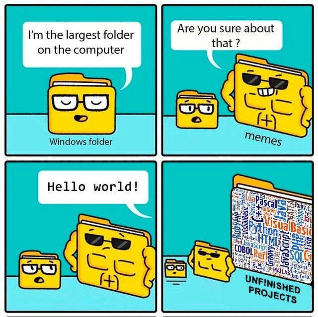 The True Heavyweight Champion of Disk Space: Unfinished Projects