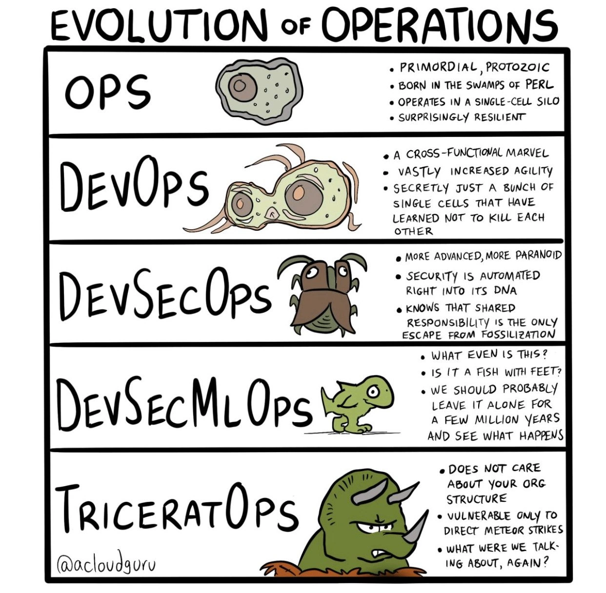The Evolutionary Ladder of IT Operations Buzzwords
