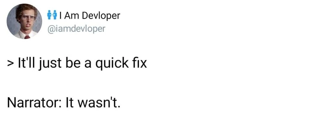 The Fallacy of the 'Quick Fix'