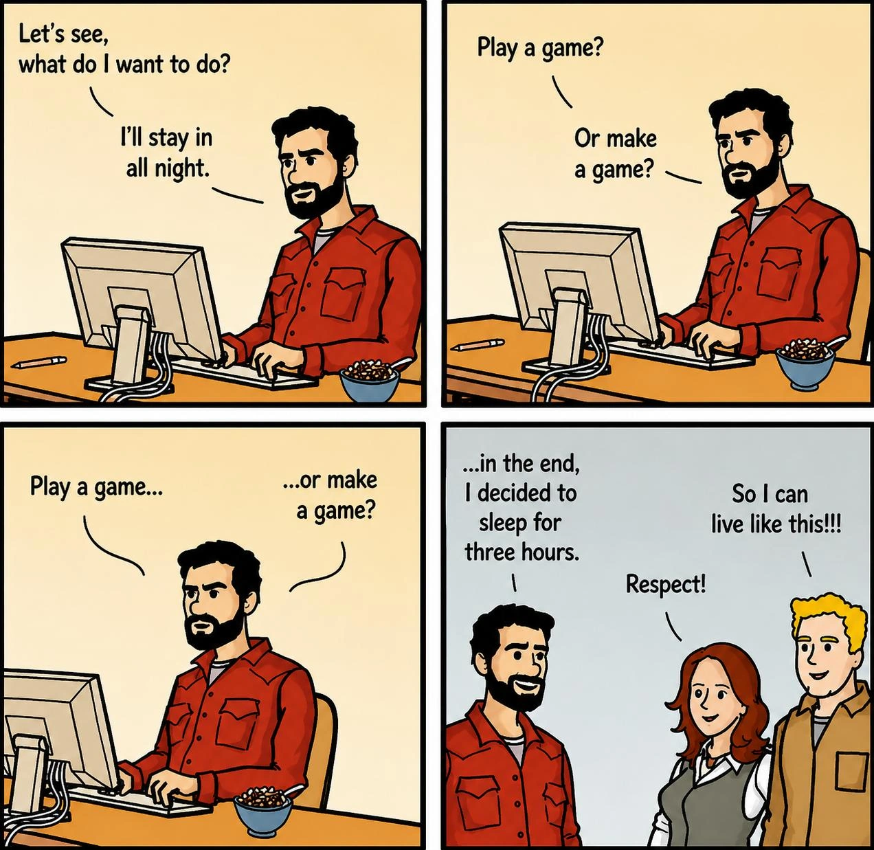 The Game Developer's Three-Hour Work-Life Balance
