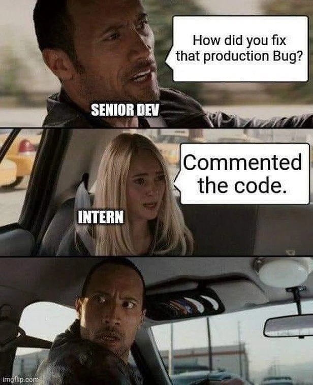 The Intern Commented Out Production