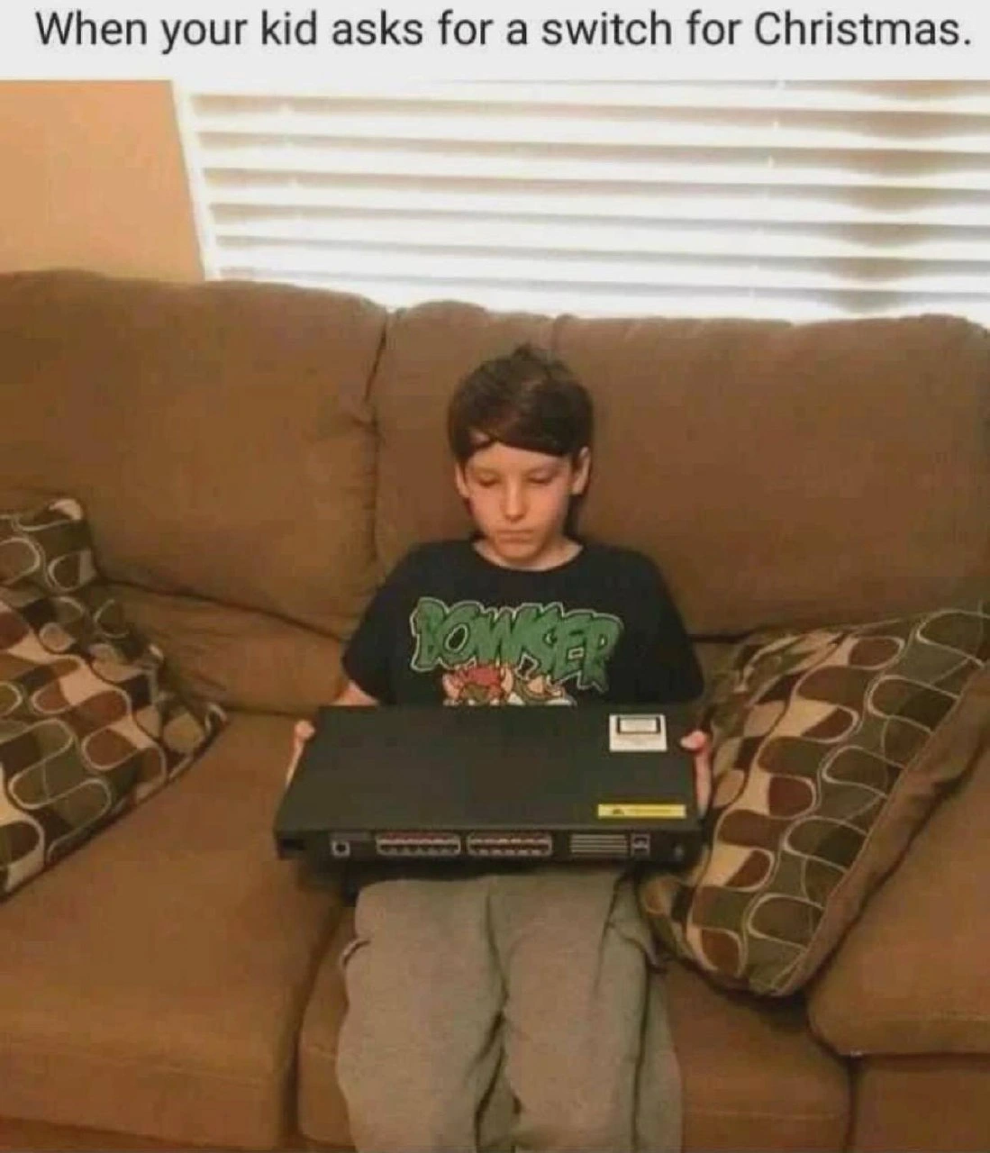Kid Asks for a Switch, Gets a Network Switch Instead