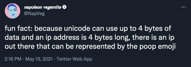 The Poop Emoji IPv4 Address
