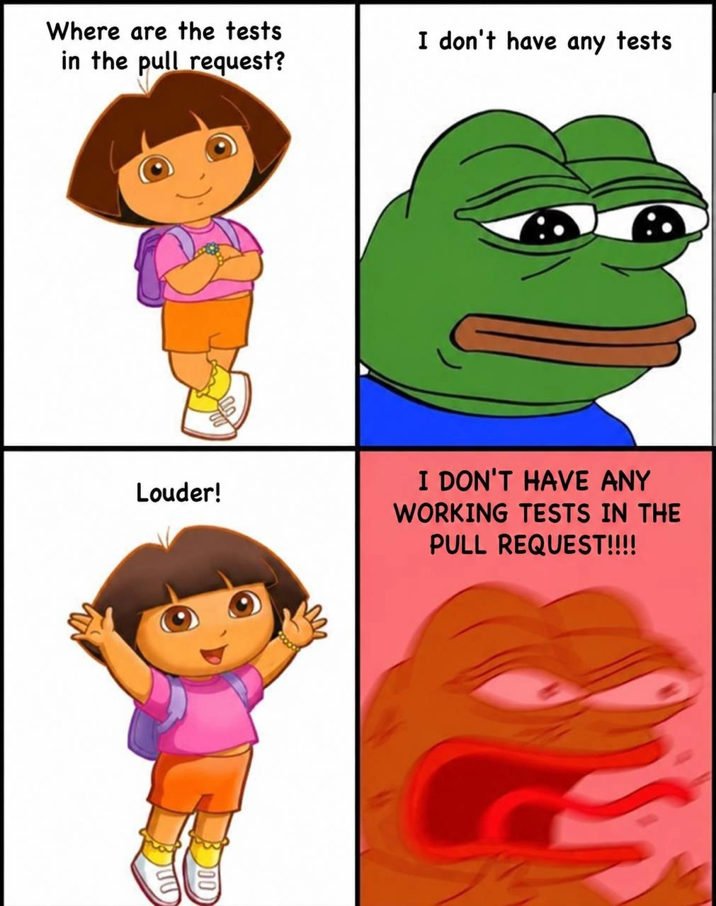 The Pull Request Has Tests, None Working