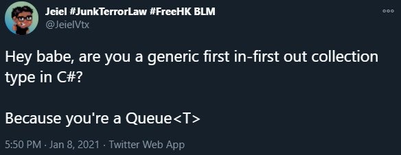 The Queue<T> Pickup Line
