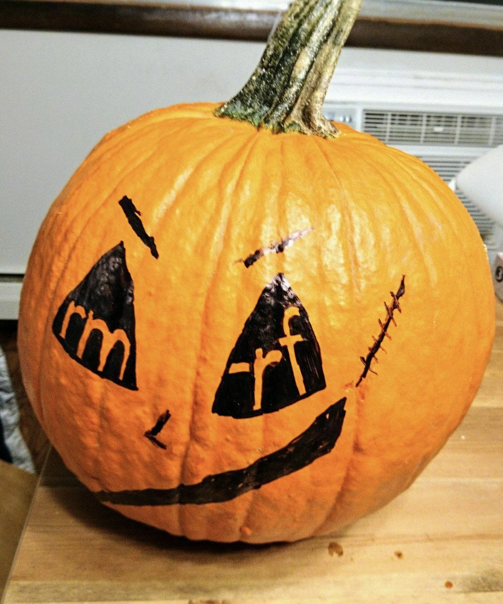 The rm -rf Jack-o'-Lantern