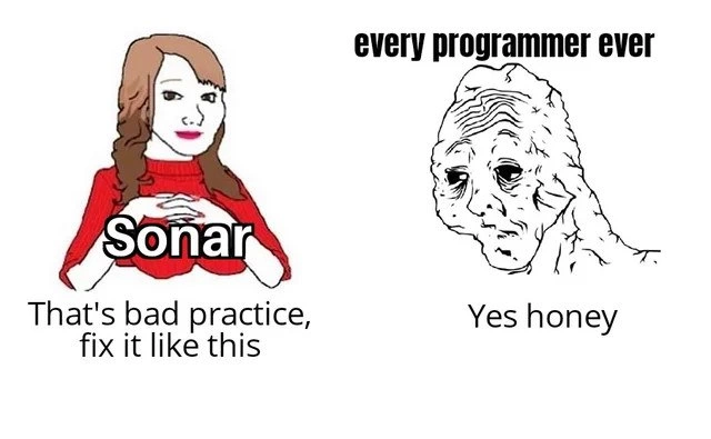 When SonarQube scolds your code, submission is the only answer