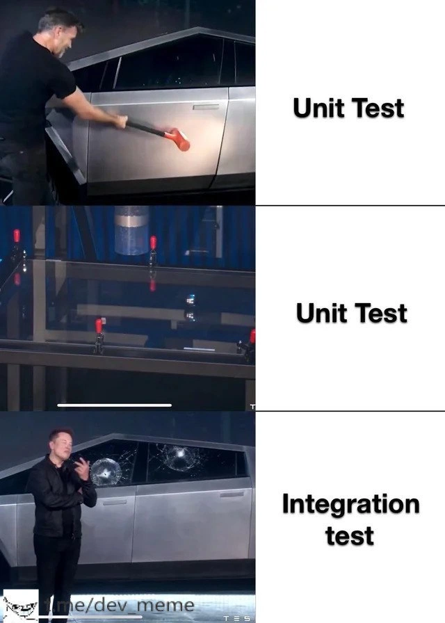 Unit Tests vs. Integration Tests: The Cybertruck Method