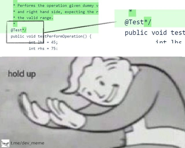 The Test Annotation Got Commented