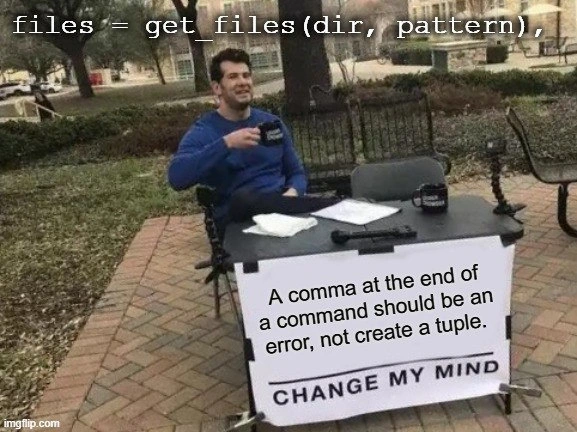 The Trailing Comma Hill