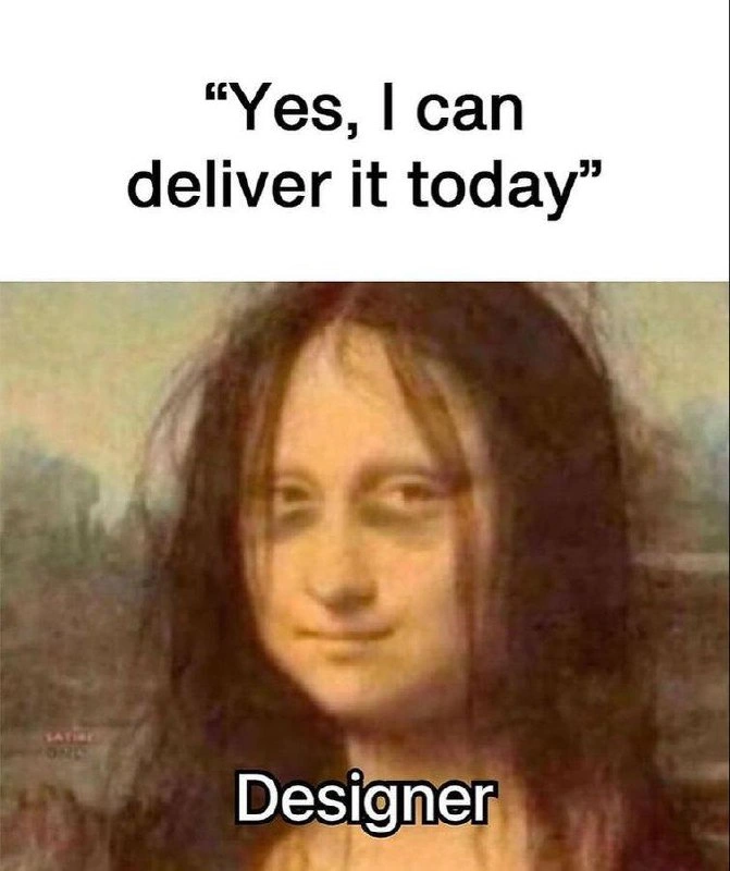 Designer Confidently Promises Same-Day Delivery with Suspicious Smile