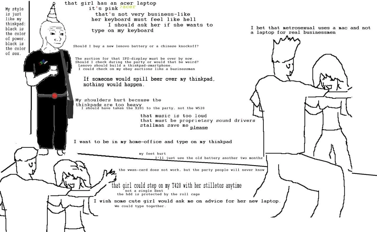 A ThinkPad Enthusiast's Social Anxiety at a Party