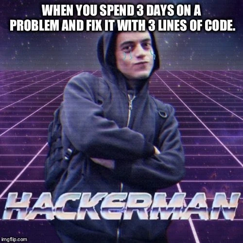 Three-Day Debugging Saga Ends with Hackerman and Three Lines of Code