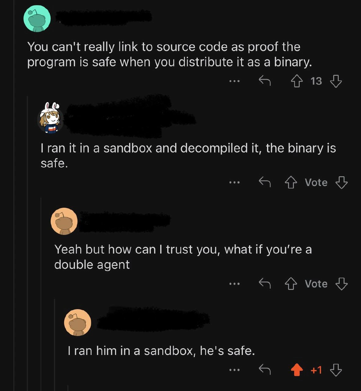 The Recursive Sandbox of Trust in Software Security