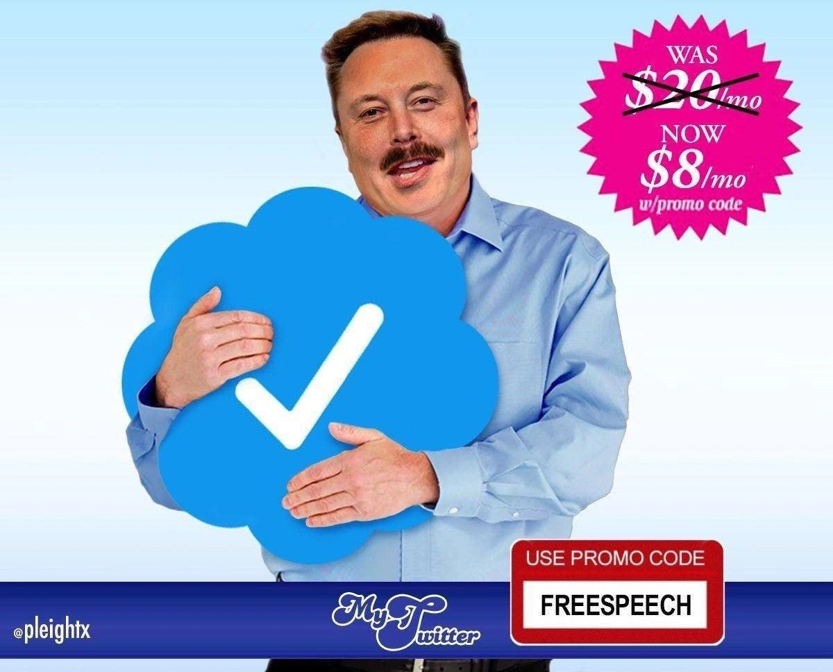 When free speech suddenly costs eight dollars with a promo code