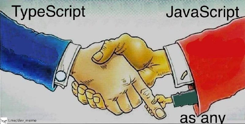 When TypeScript shakes hands with JavaScript, but `as any` is hiding a pistol