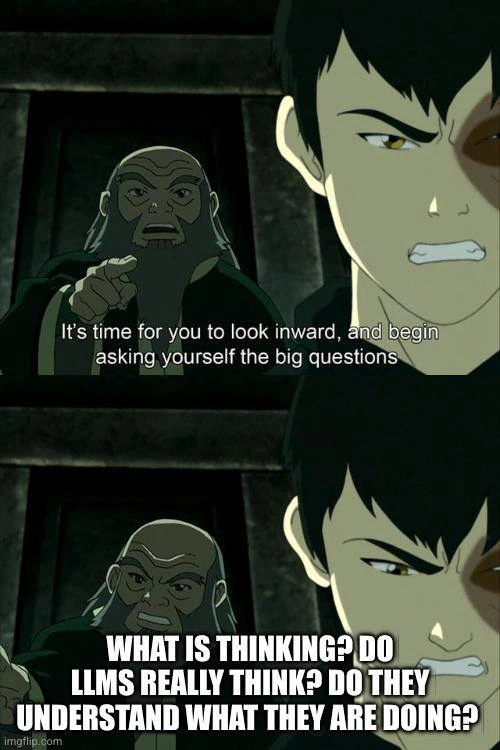 Uncle Iroh Asks the Big Questions: Do LLMs Actually Think?