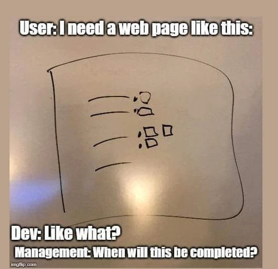 When a whiteboard doodle becomes the entire web page specification