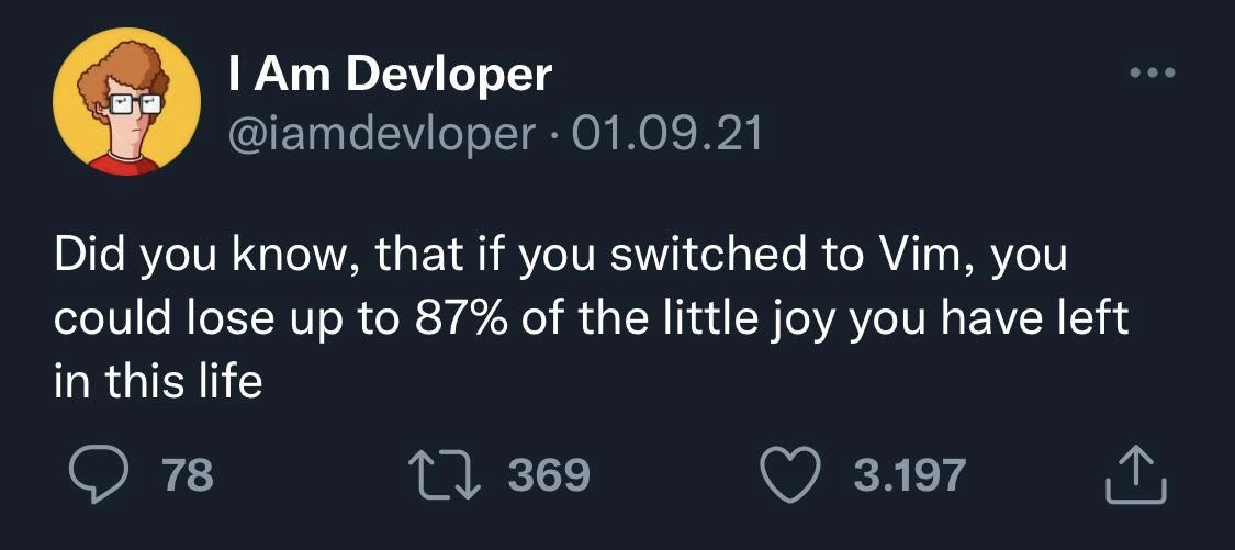 The True Cost of Switching to Vim