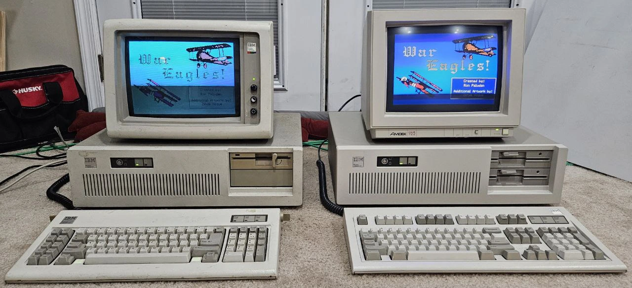 Vintage IBM PC Battle Stations: A Tale of Two Eras
