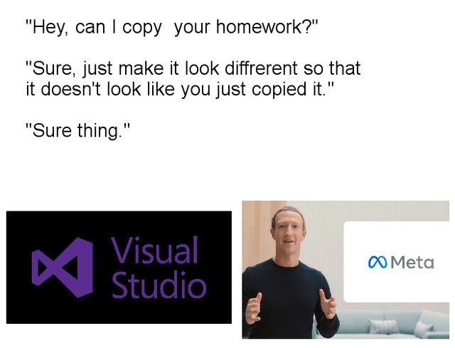 Meta's Logo: Did It Copy Visual Studio's Homework?