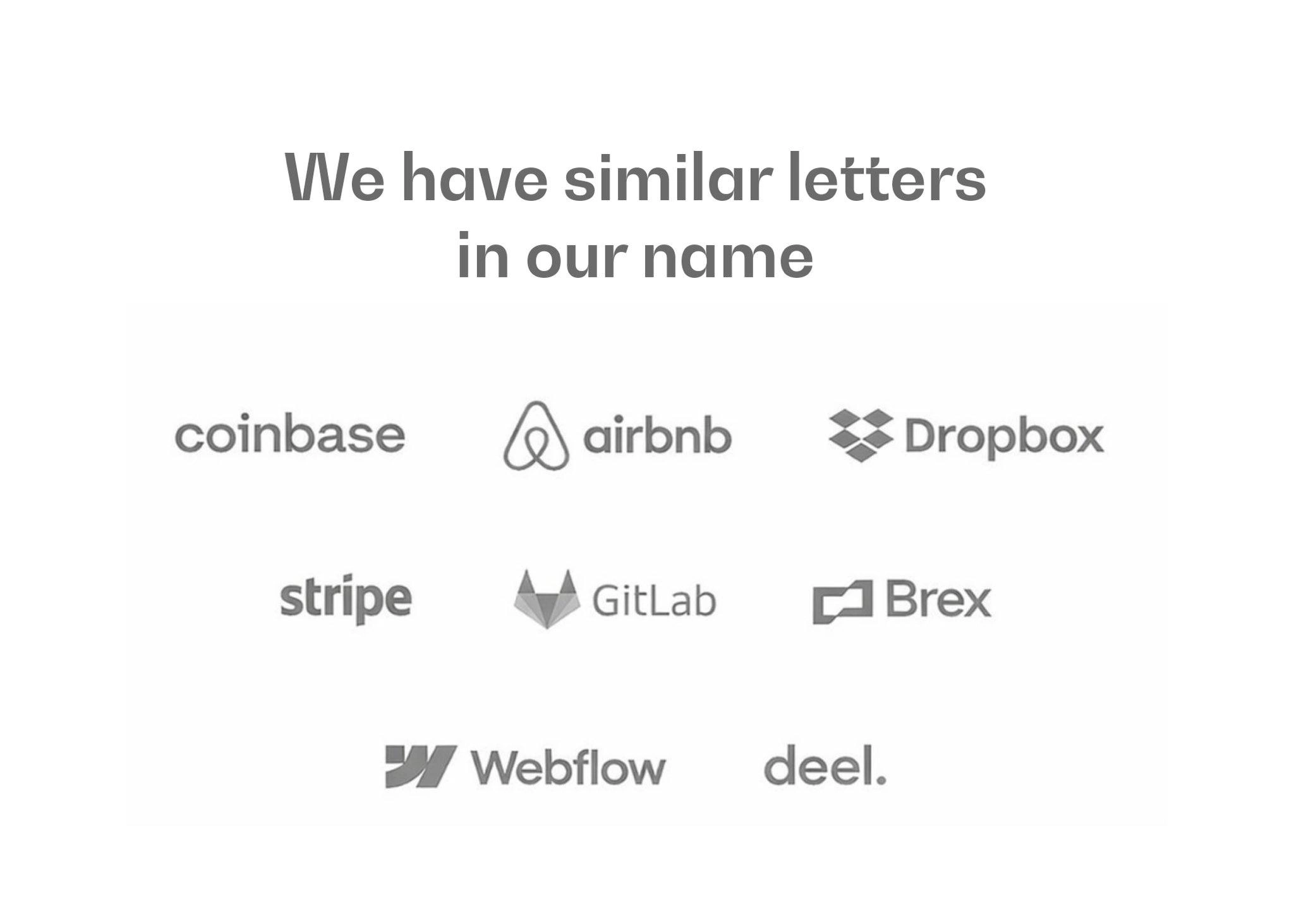 We Have Similar Letters in Our Name: Peak Logo Wall Absurdity