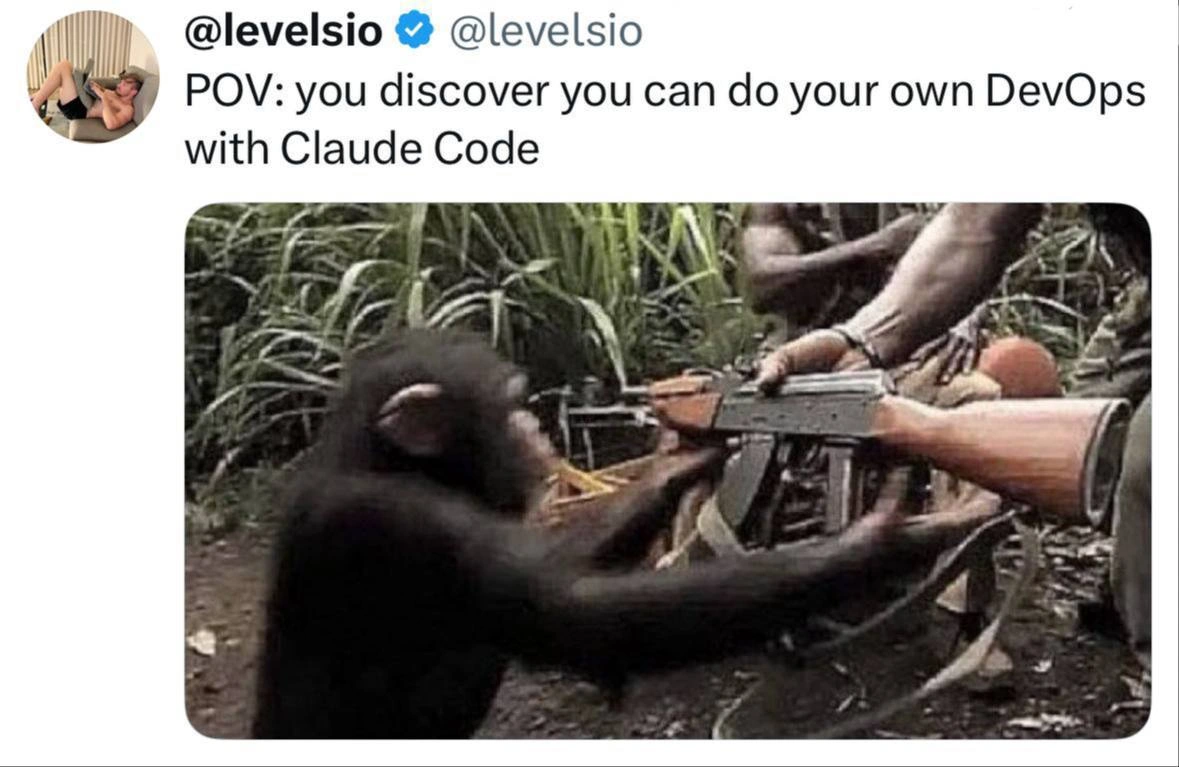 POV: Discovering You Can Do Your Own DevOps With Claude Code