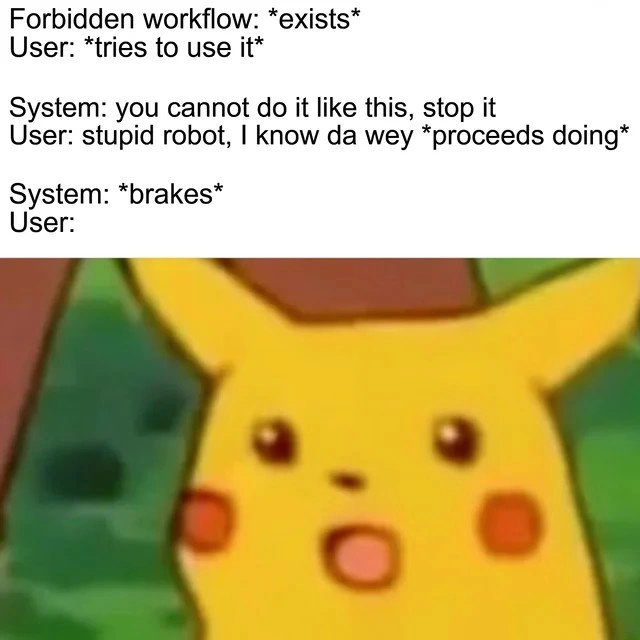 User Ignores System Warnings, Surprised by Predictable Failure