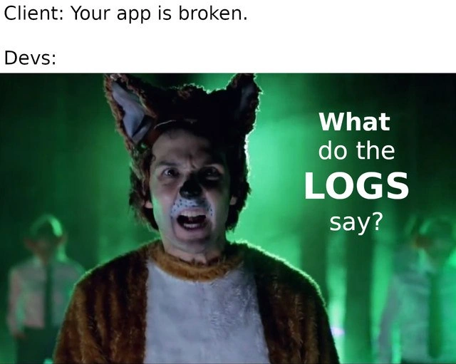 When a client complains, devs channel their inner fox: check the logs
