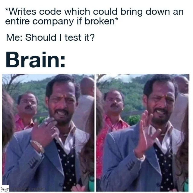 The Internal Debate on Testing Critical Code