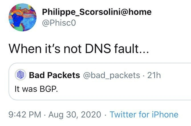 The Network Engineer's Hierarchy of Blame