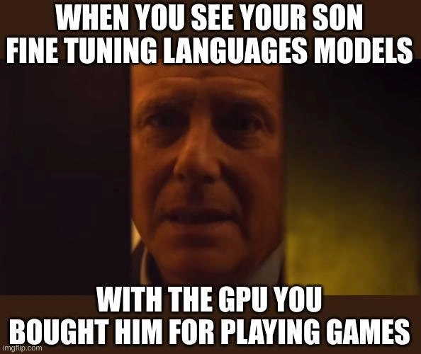 Dad realizes gaming rig morphed into a rogue LLM fine-tuning cluster