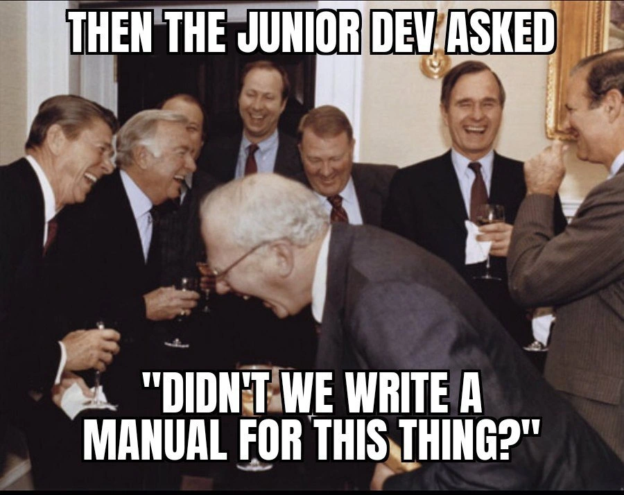 The Junior Dev's Hilarious Request for the Mythical Manual
