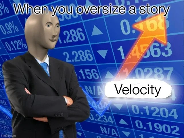 Inflating Story Points for Stonks-Level Velocity