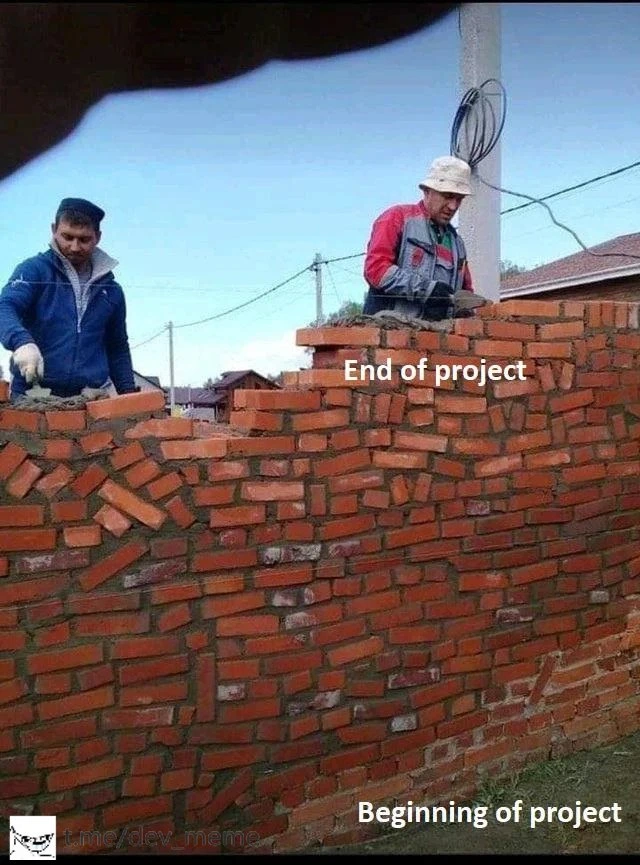 Software Project Entropy: Beginning vs. End