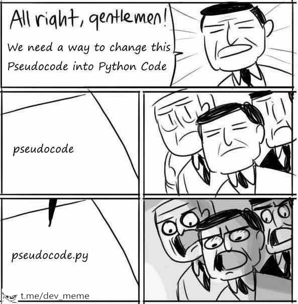 From Pseudocode to Python: A File Extension Away