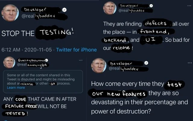 When Developers Want to Stop the Testing Count