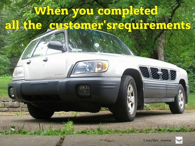 When All Customer Requirements Are Implemented Literally