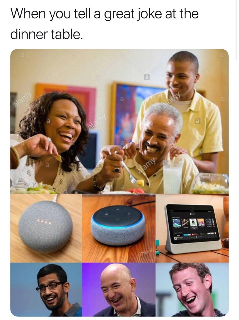 Your Dinner Joke is a Hit with Big Tech CEOs
